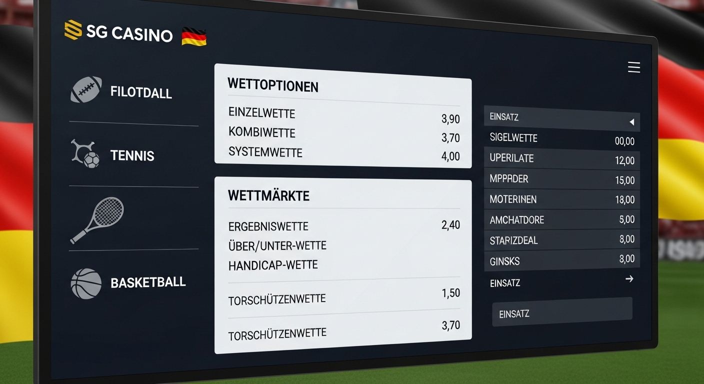 Wettoptionen und Märkte in-play betting