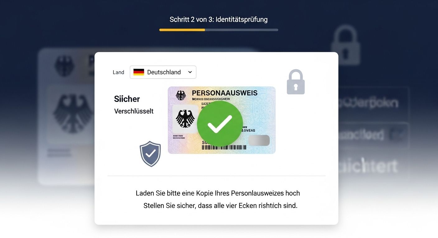 Verifizierungsprozess create account
